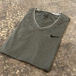 NIKE PRO DRI-FIT WOMANS ATHLETIC TOP V NECK